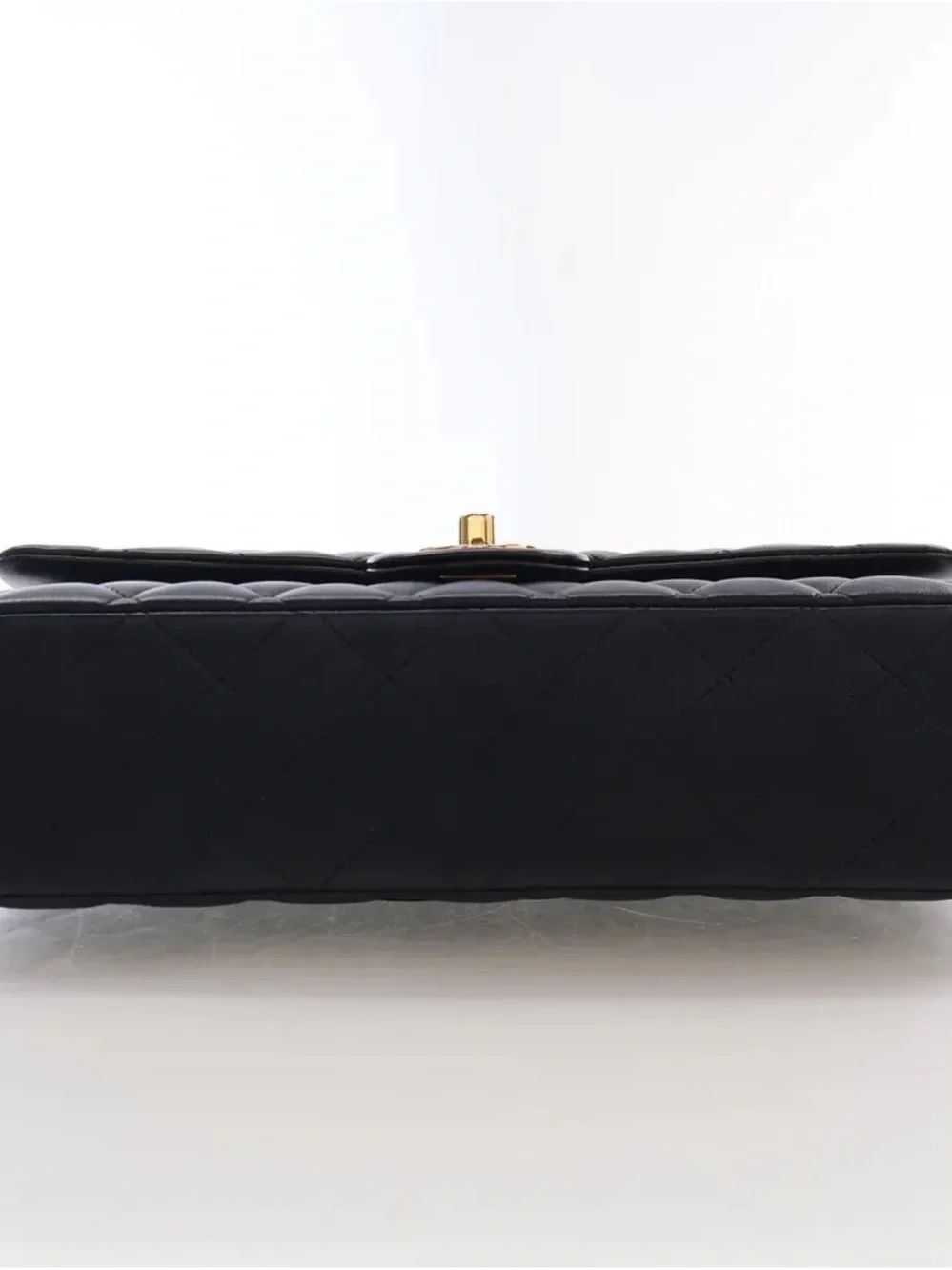Chanel Quilted Shoulder Bag - Black with Gold Hardware